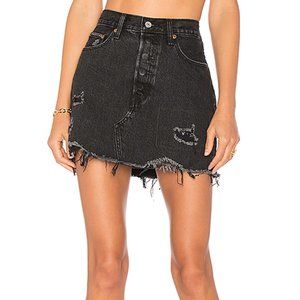 Levi's Deconstructed Denim Mini Skirt